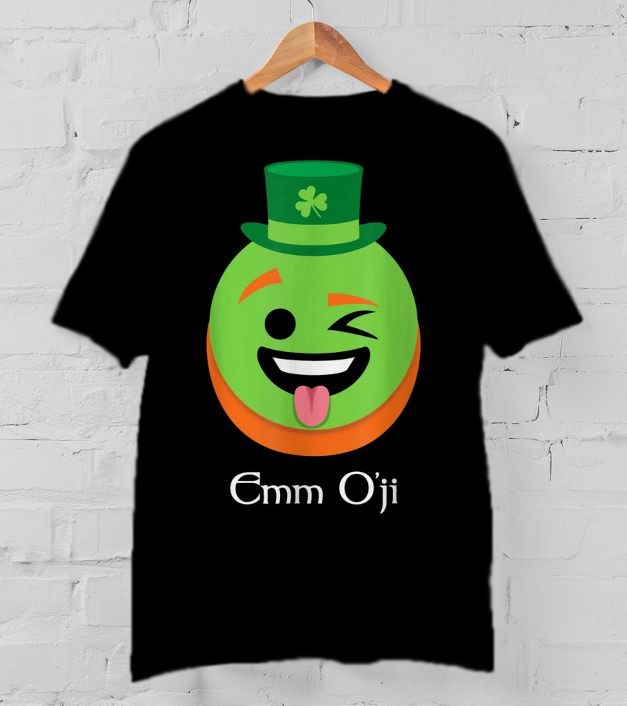 Emm O'ji Happy Saint Patricks Day Emoji Irish Fun T-Shirt