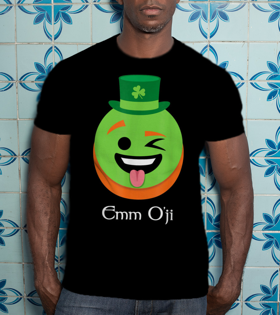 Emm O'ji Happy Saint Patricks Day Emoji Irish Fun T-Shirt