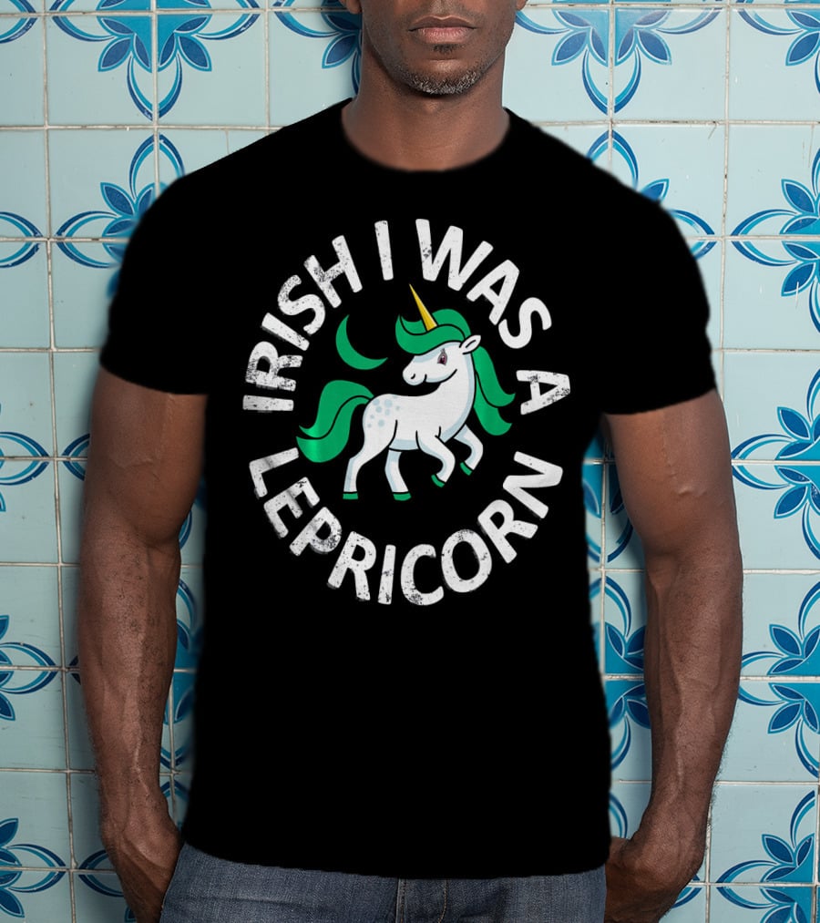 Irish I Was A Lepricorn Unicorn St. Patrick's Day T-Shirt
