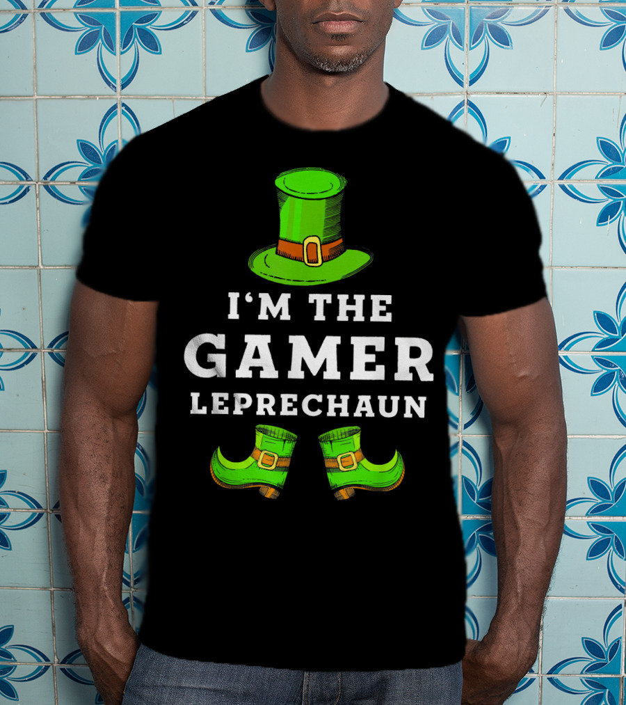 I'm The Gamer Leprechaun St Patrick's Hat And Shoes T-Shirt