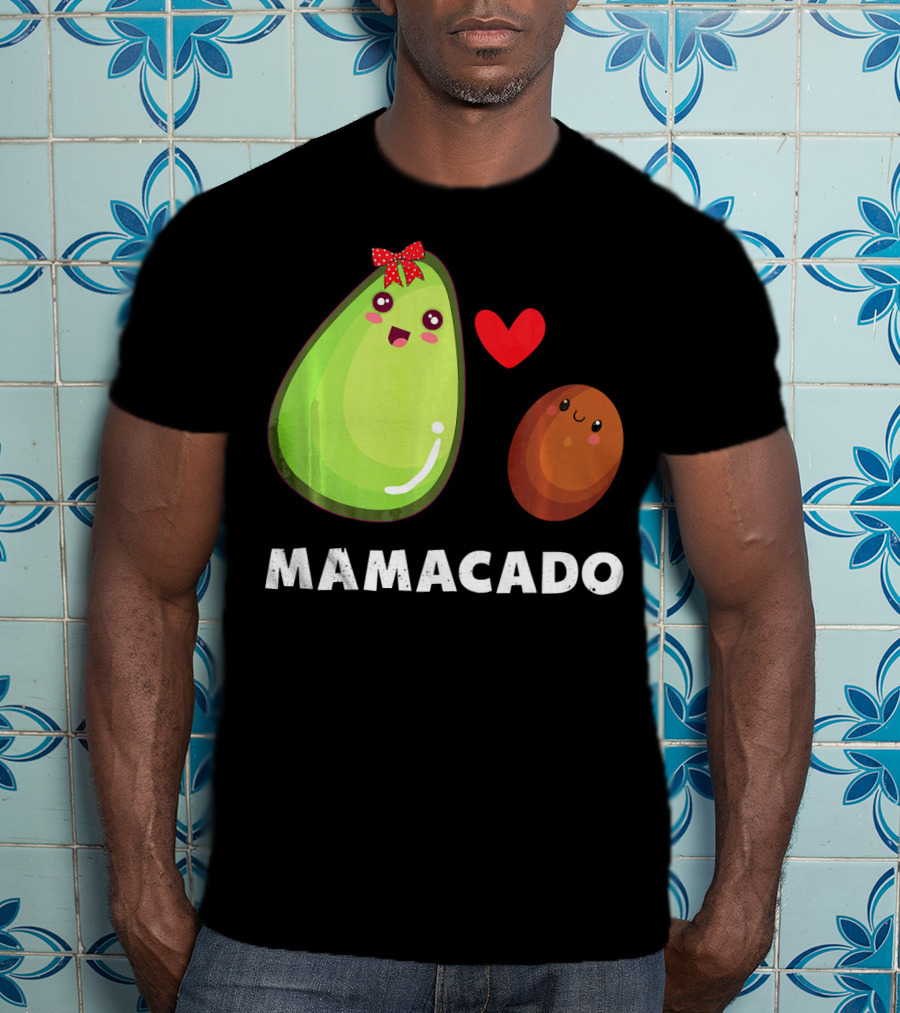 Mamacado Pregnancy Vegetarian Avo Cute Heart Avocado T-Shirt