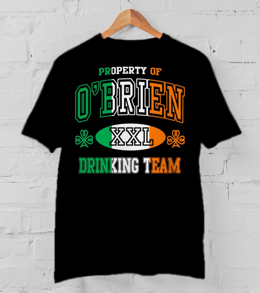 Property Of O'Brien XXL Irish Drinking Team T-Shirt