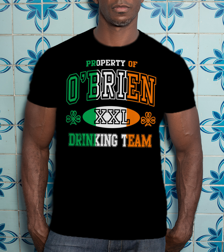 Property Of O'Brien XXL Irish Drinking Team T-Shirt