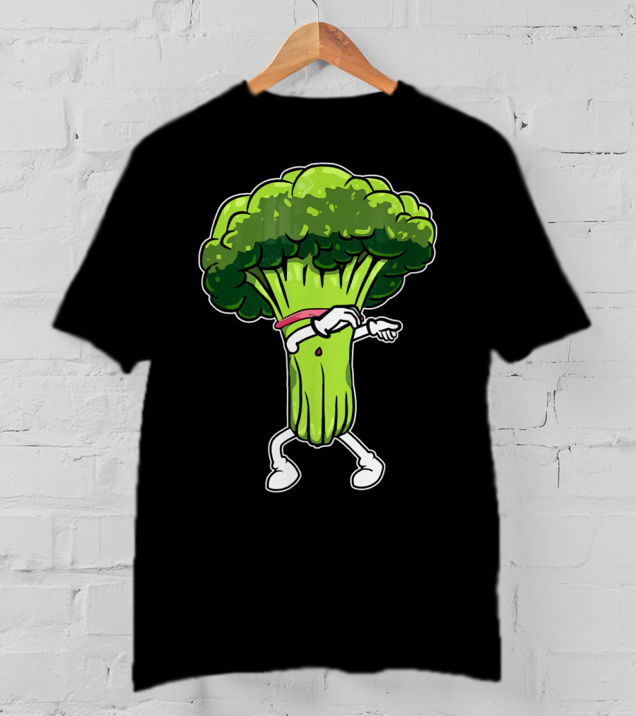 Broccoli Dabbing Meme Funny Dance Veggie Trend T-Shirt