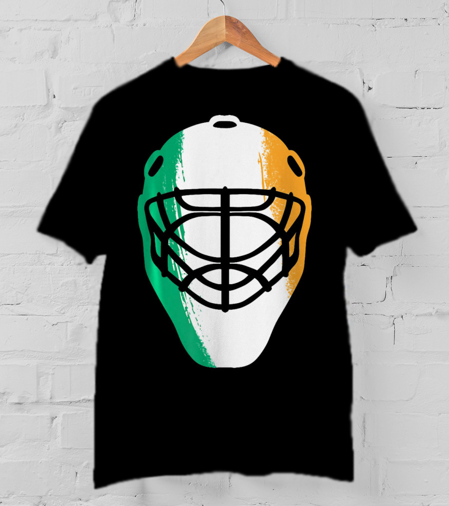 St Patricks Day Irish Hockey Mask T-Shirt