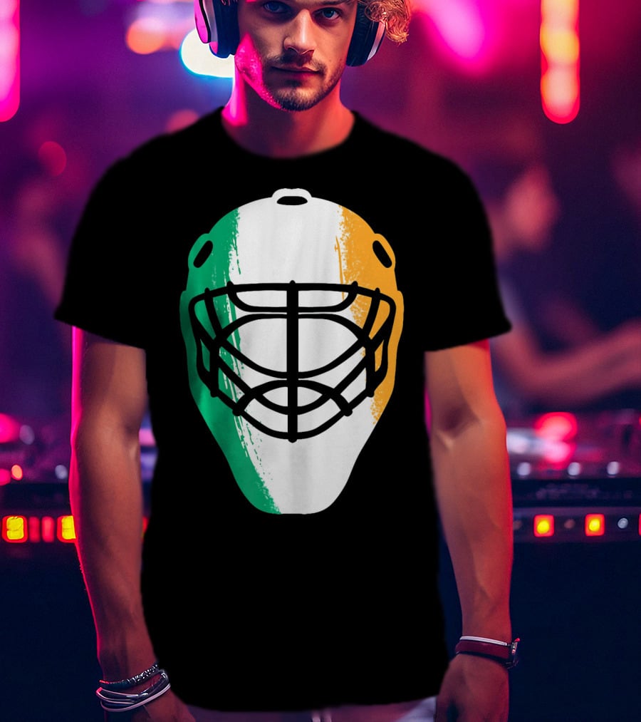 St Patricks Day Irish Hockey Mask T-Shirt