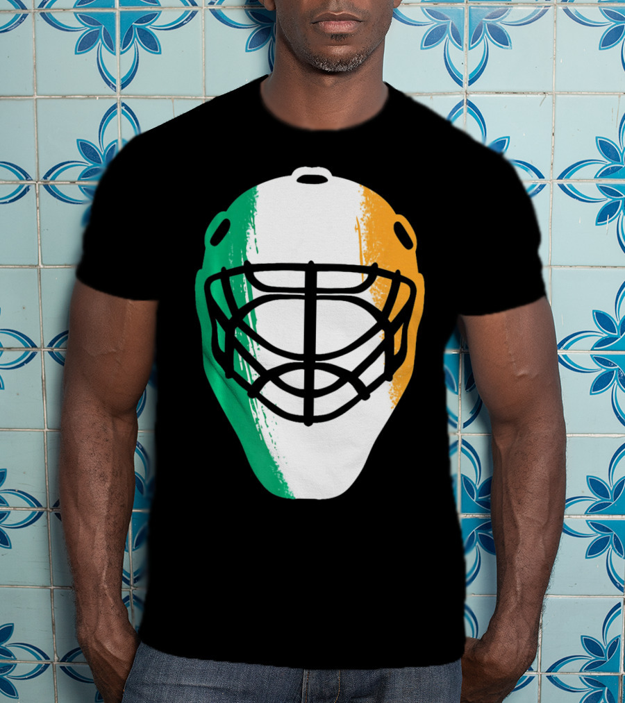 St Patricks Day Irish Hockey Mask T-Shirt