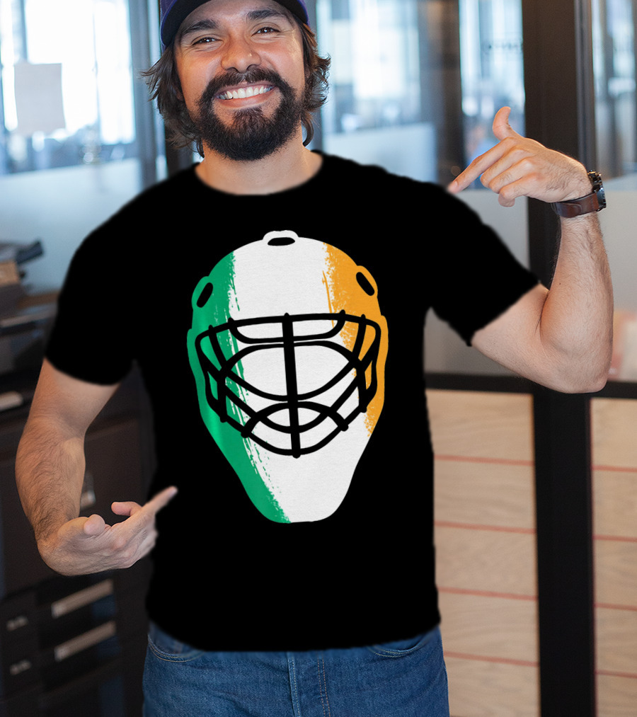 St Patricks Day Irish Hockey Mask T-Shirt