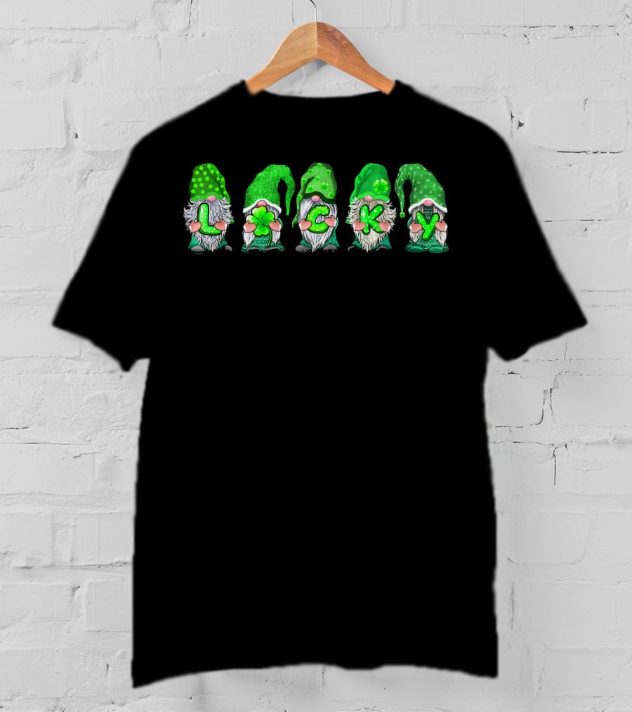 Leprechaun Gnomes Lucky Irish Patricks T-Shirt