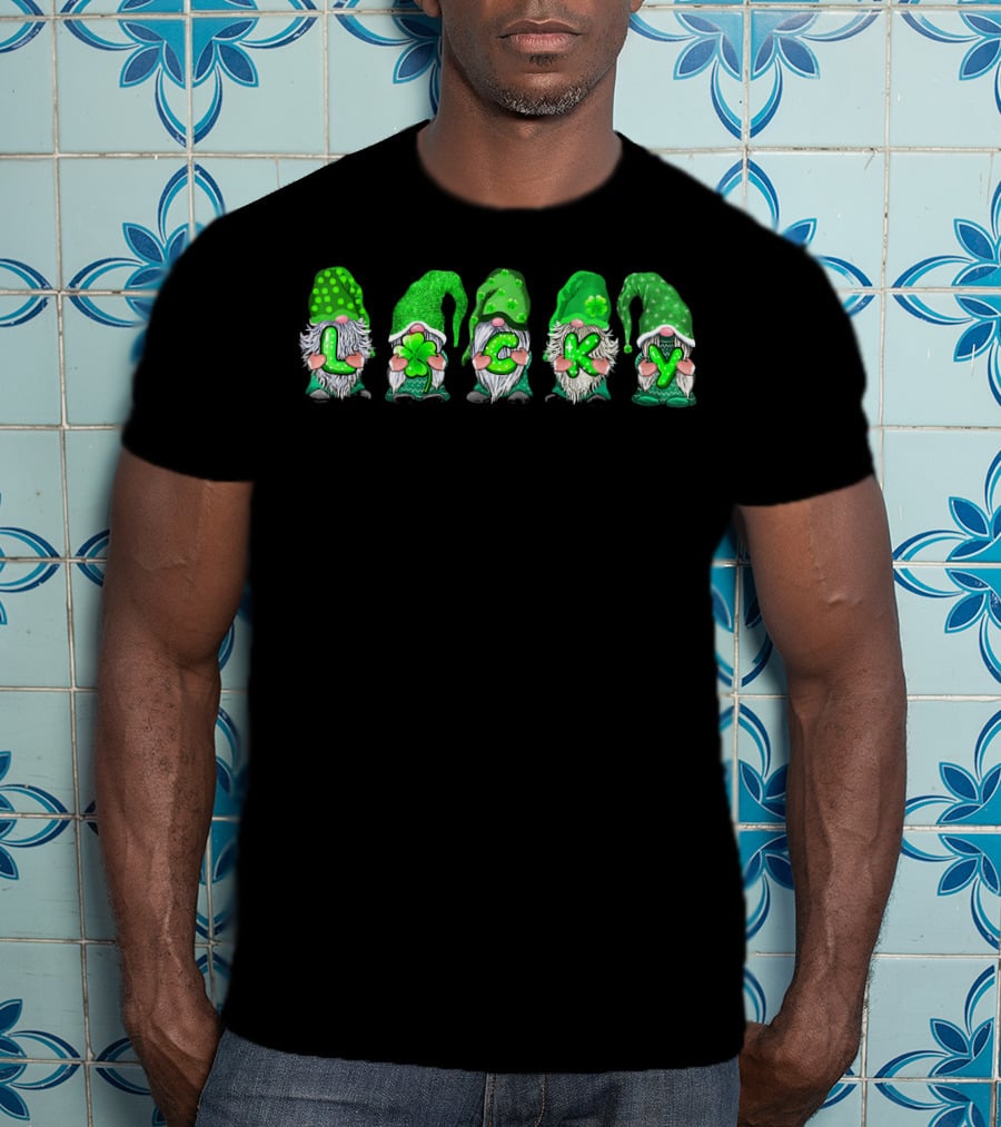 Leprechaun Gnomes Lucky Irish Patricks T-Shirt