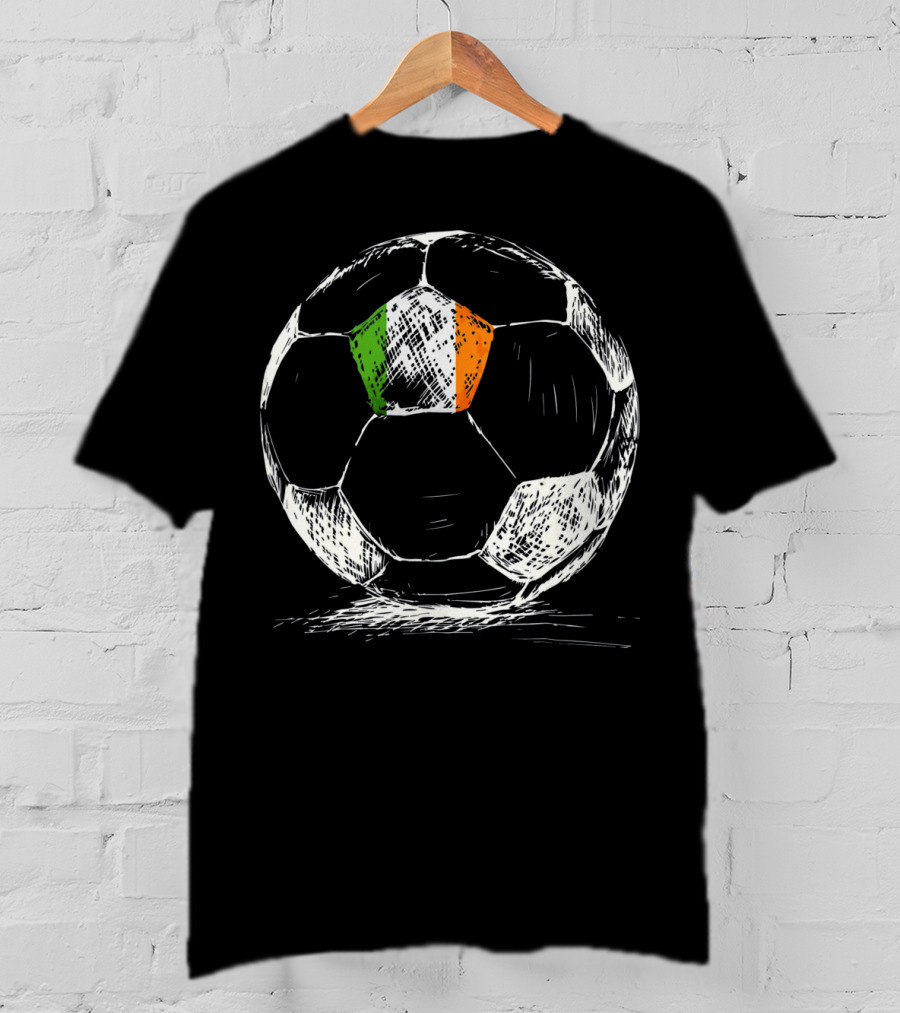 Ireland Irish Eire Flag Soccer Ball T-Shirt