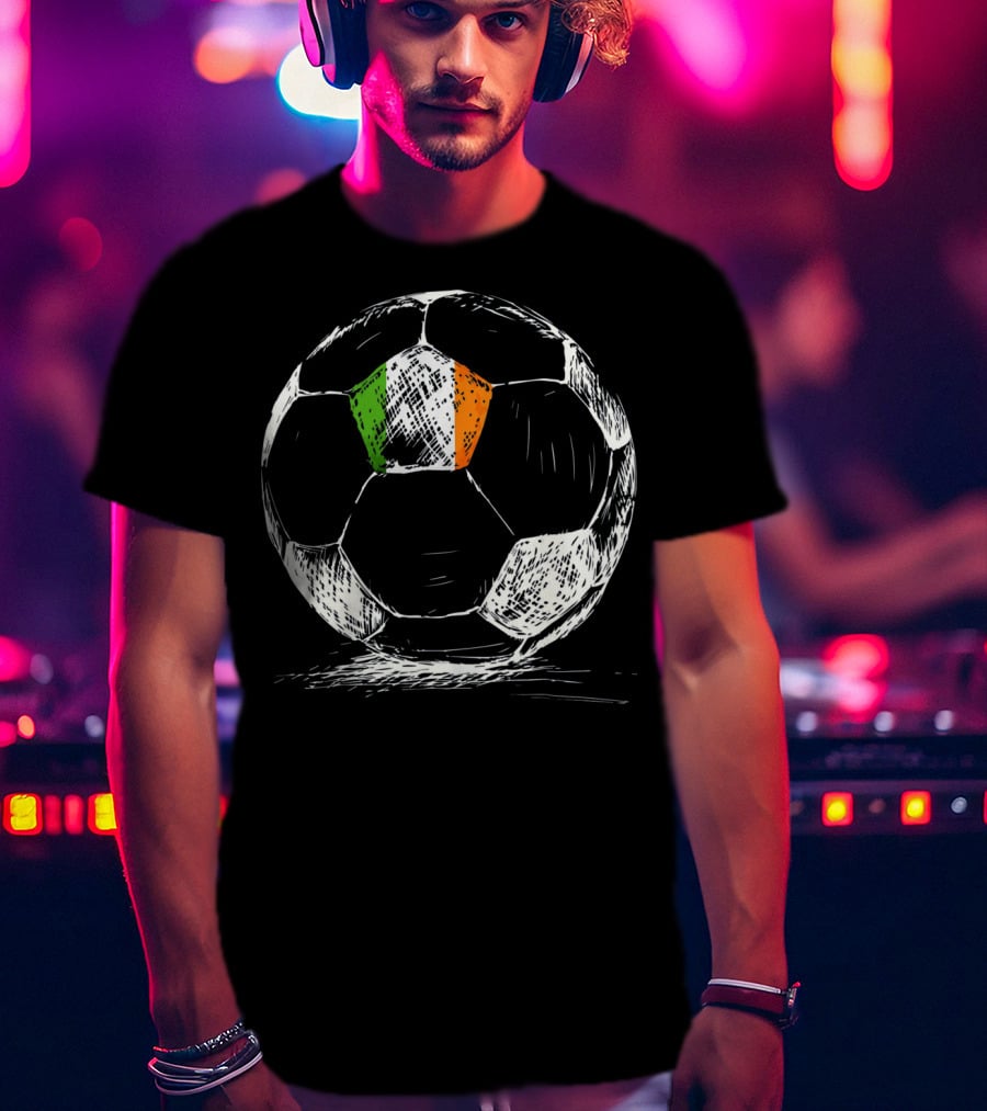Ireland Irish Eire Flag Soccer Ball T-Shirt