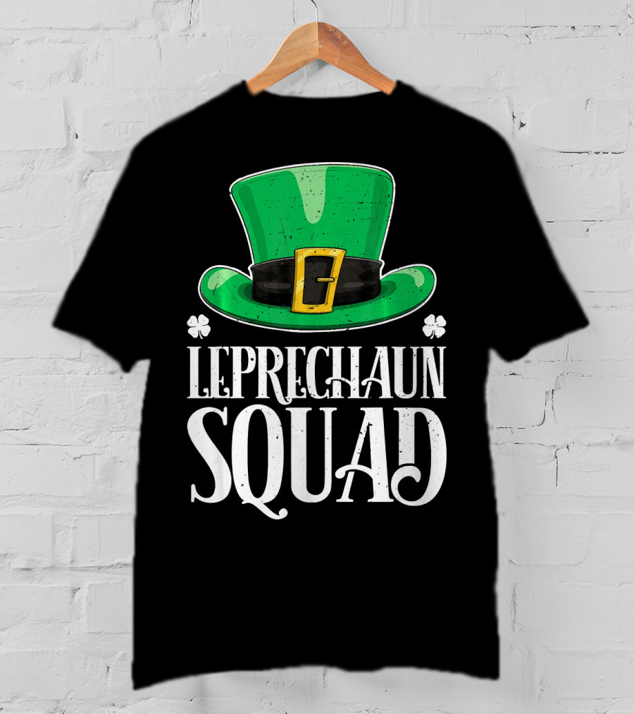 Leprechaun Squad St. Patrick's Day Irish Hat T-Shirt