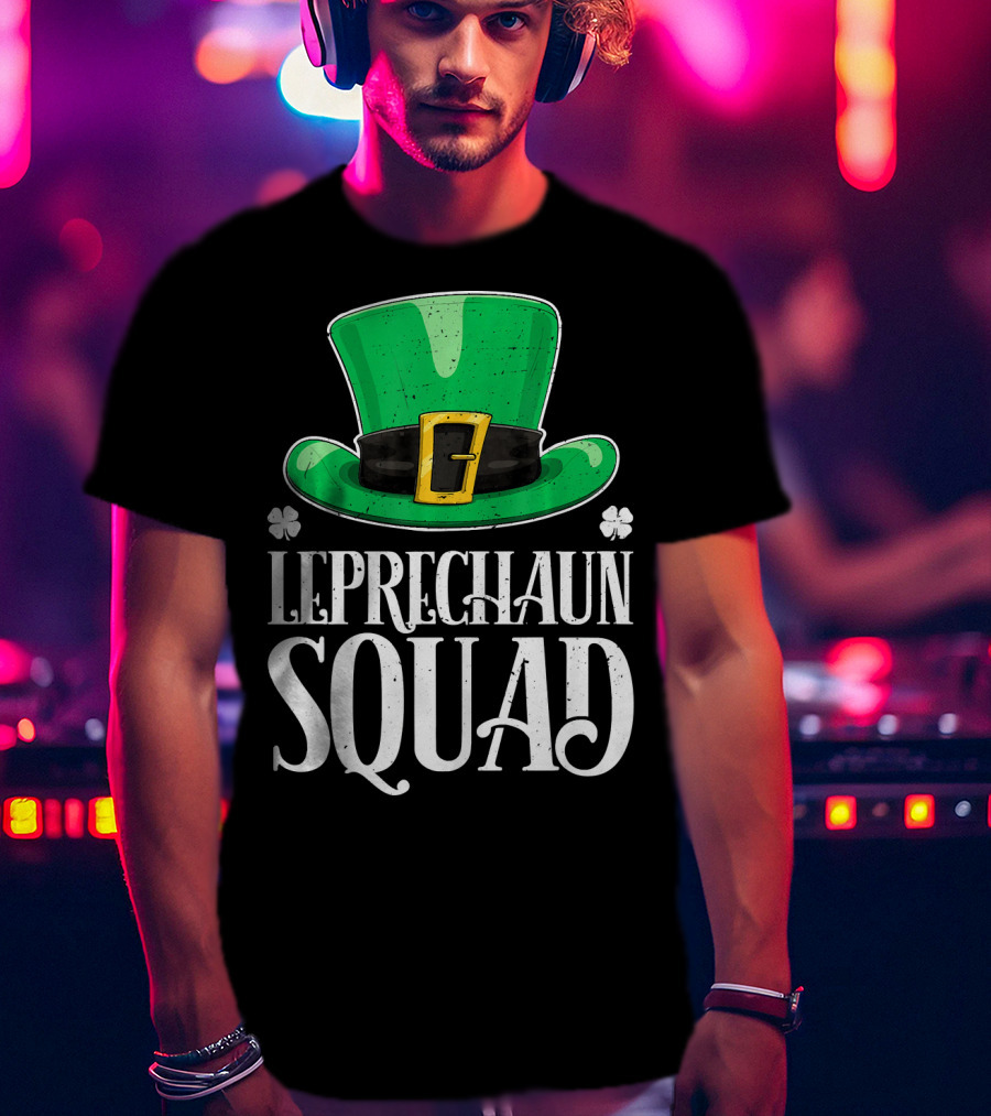 Leprechaun Squad St. Patrick's Day Irish Hat T-Shirt