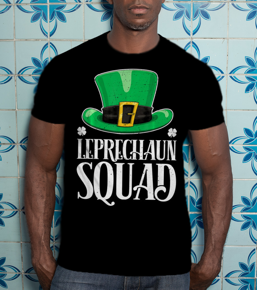 Leprechaun Squad St. Patrick's Day Irish Hat T-Shirt