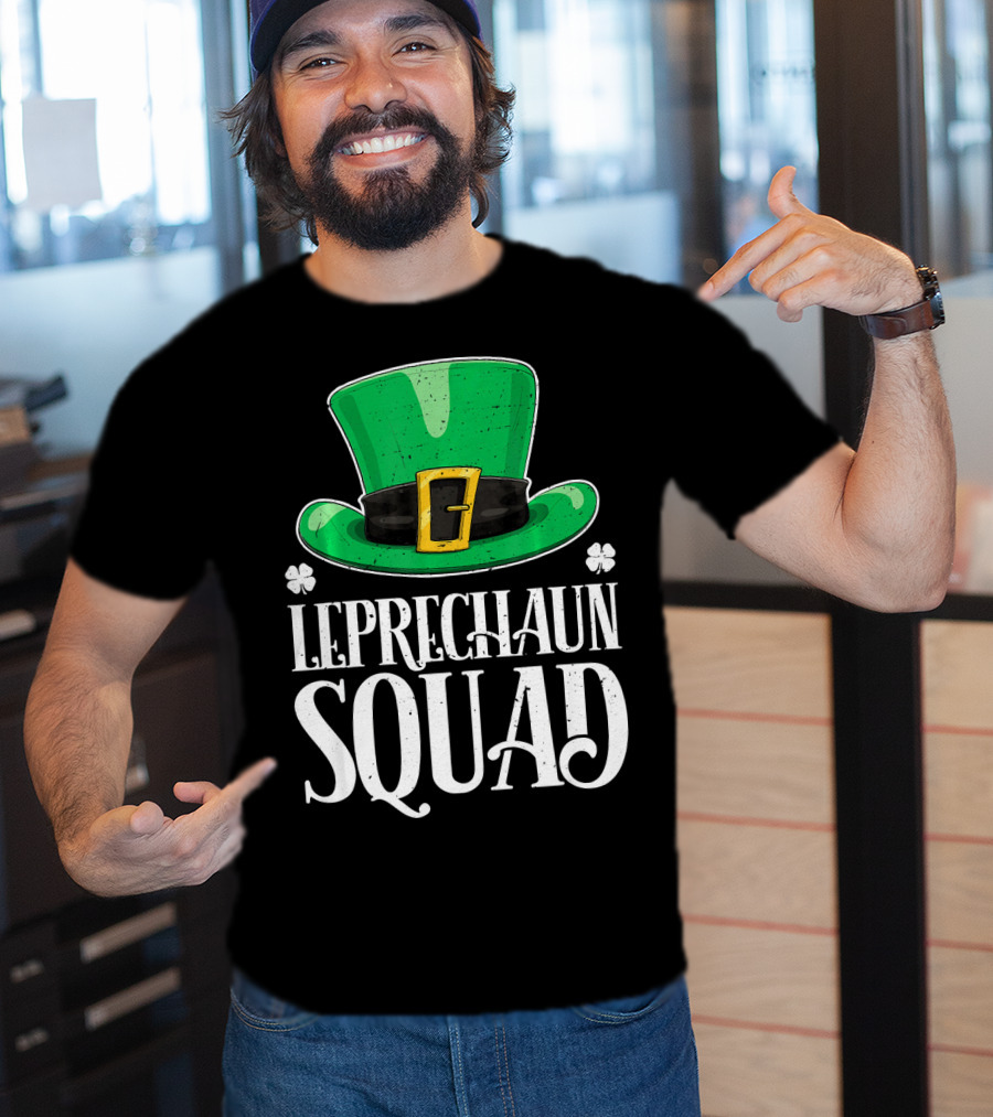 Leprechaun Squad St. Patrick's Day Irish Hat T-Shirt