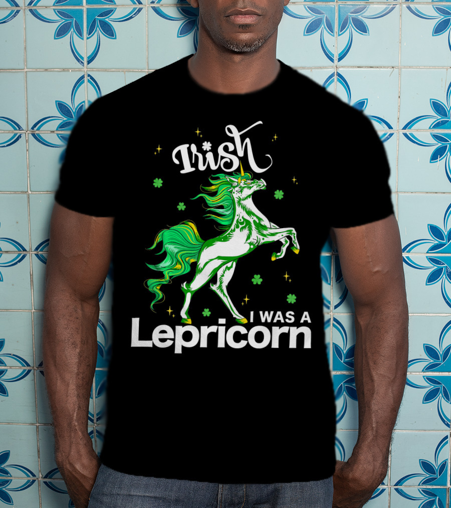 Irish I Was A Lepricorn Unicorn St Patrick's Day Fantasy T-Shirt