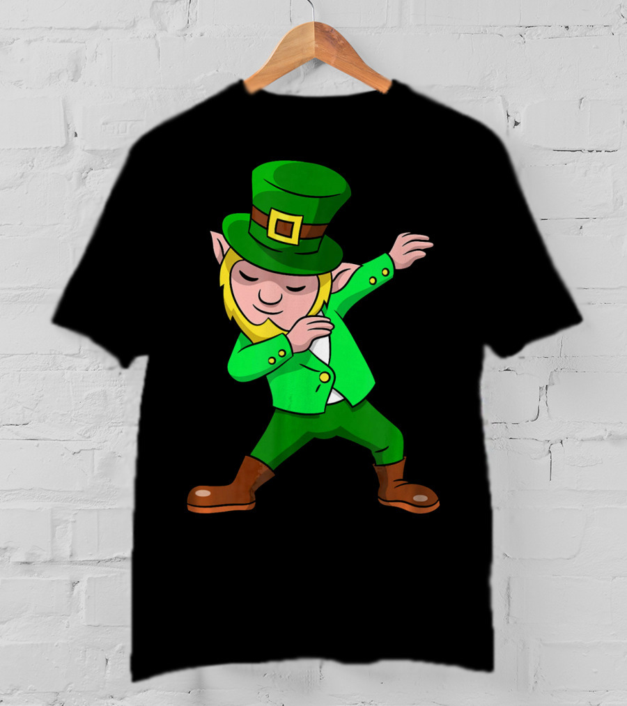 St Patricks Day Funny Dabbing Leprechaun T-Shirt