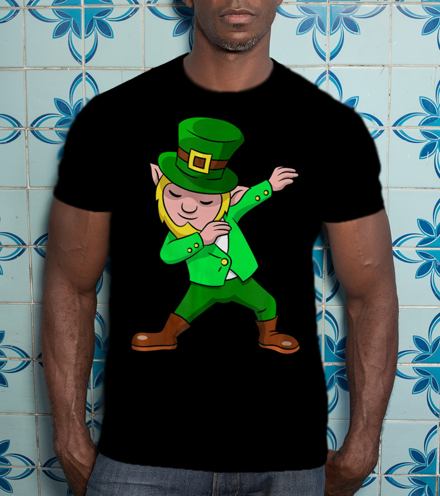 St Patricks Day Funny Dabbing Leprechaun T-Shirt