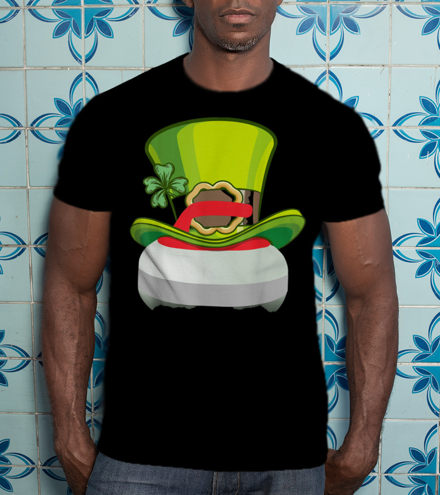 Leprechaun Curling Irish Hat Shamrock T-Shirt