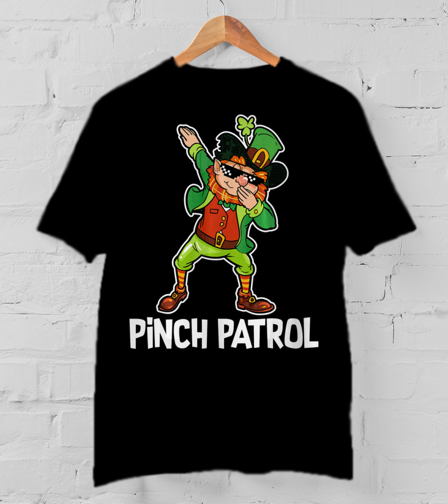 St Patrick's Day Pinch Patrol Dabbing Leprechaun T-Shirt