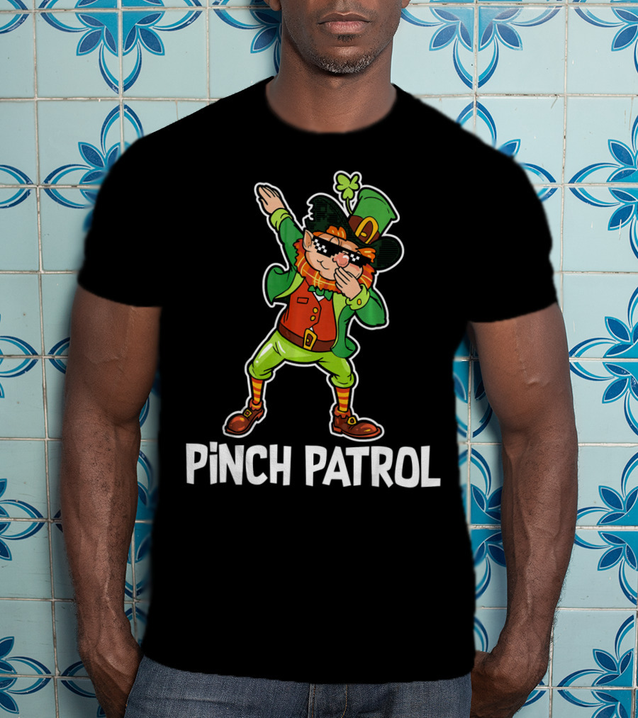 St Patrick's Day Pinch Patrol Dabbing Leprechaun T-Shirt