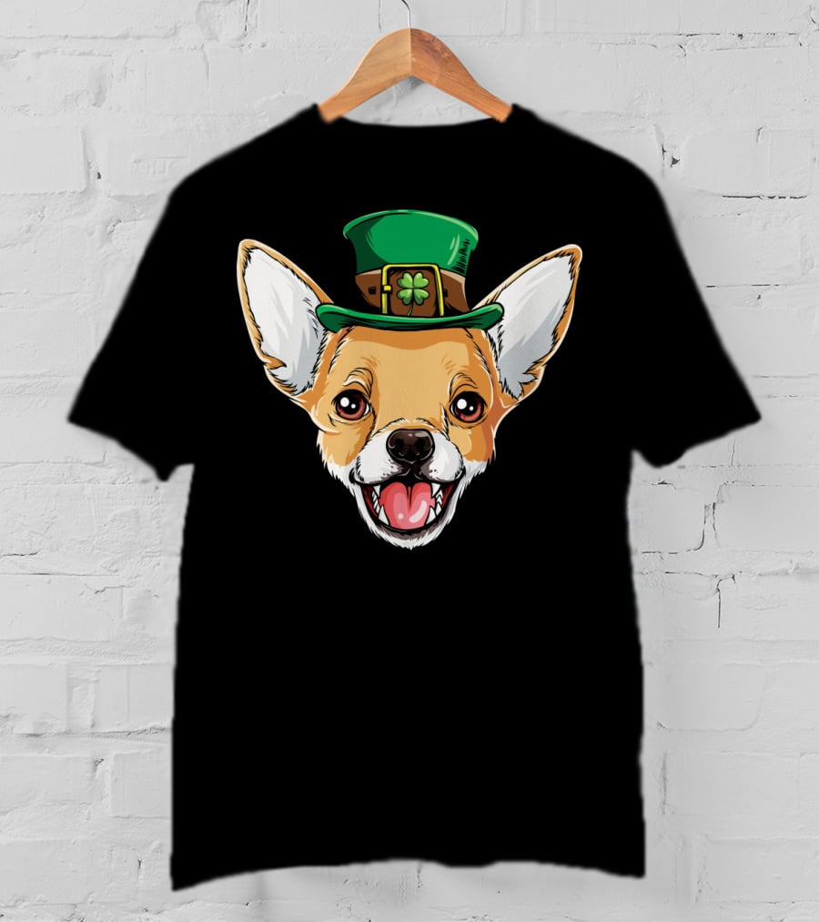 Chihuahua Leprechaun Hat Shamrock T-Shirt