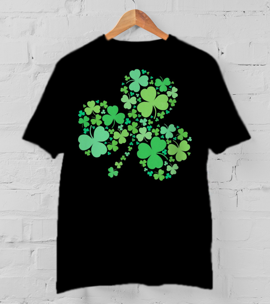 Shamrocks Clover Design St. Patricks Day T-Shirt