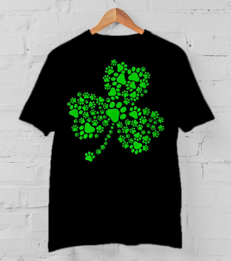 Clover Paw Dog Shamrock T-Shirt