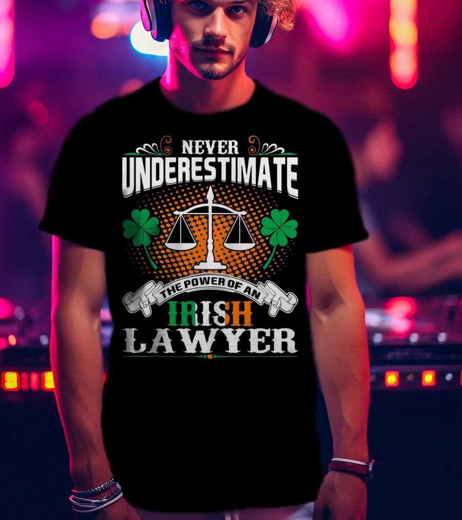 Never Underestimate The Power Of An Irish Lawyer T-Shirt