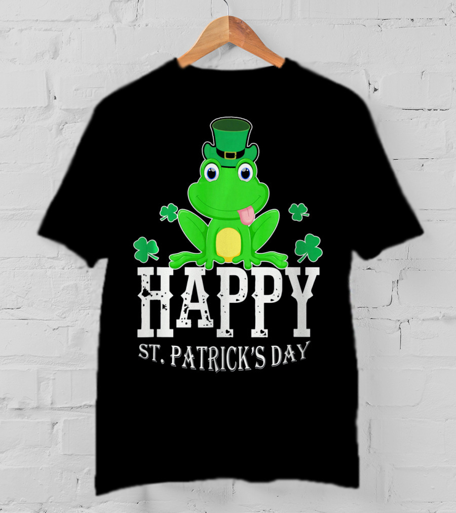 Happy St. Patrick's Day Irish Frog T-Shirt