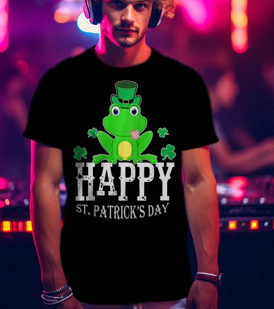 Happy St. Patrick's Day Irish Frog T-Shirt