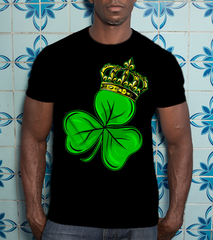 St Patricks Day Shamrock Irish Crown T-Shirt