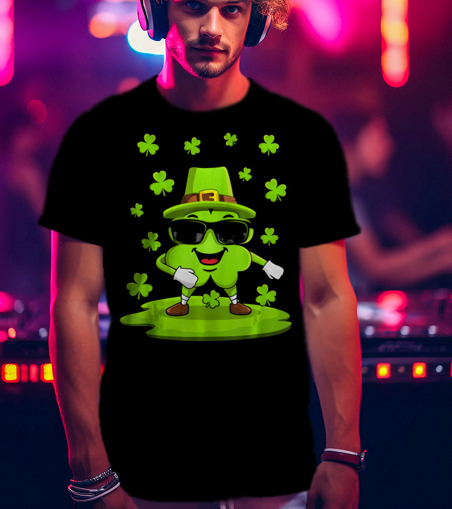 Floss Dance Shamrock Sunglasses St. Patrick's Day T-Shirt