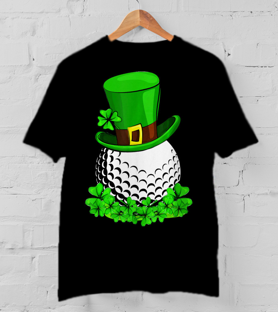 Leprechaun Hat Shamrock Golf St Patricks T-Shirt