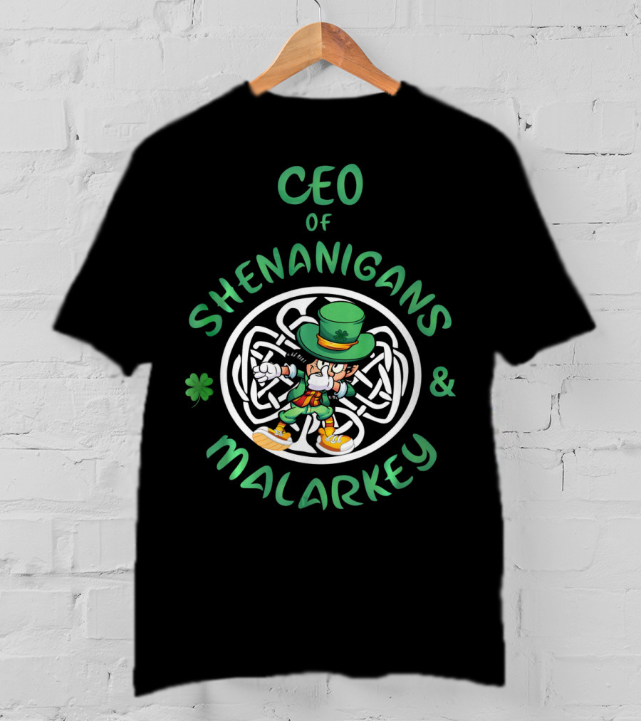 CEO Of Shenanigans And Malarkey Dabbing Leprechaun T-Shirt
