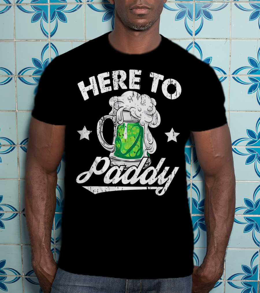 Here To Paddy Green Beer Mug St Pat T-Shirt