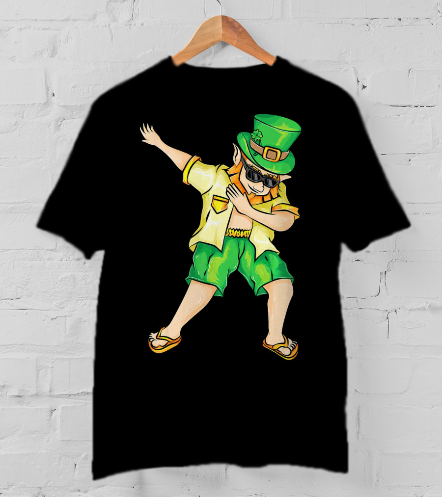 Summer Dabbing Leprechaun St. Patrick's T-Shirt