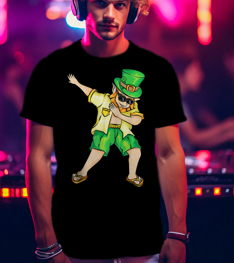 Summer Dabbing Leprechaun St. Patrick's T-Shirt