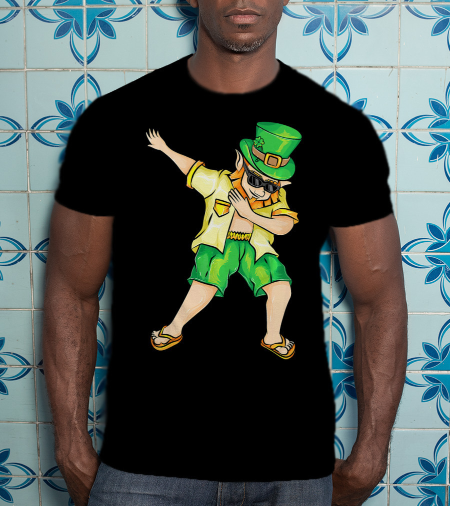 Summer Dabbing Leprechaun St. Patrick's T-Shirt