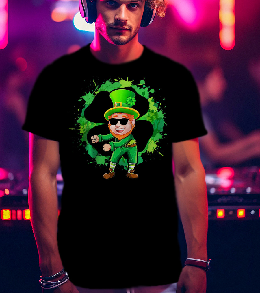Flossing Leprechaun Funny Floss St Patrick's Day Shamrock Dance T-Shirt