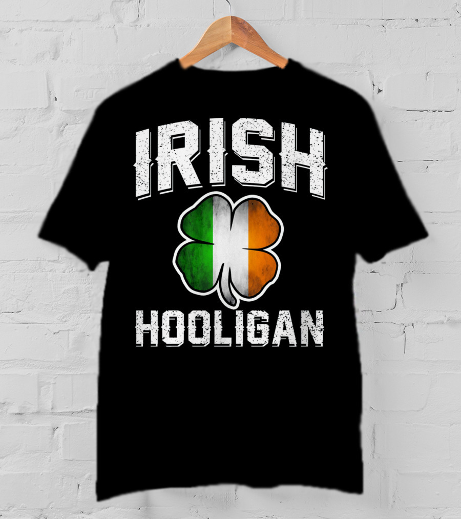 Irish Hooligan Shamrock St Patrick's Day T-Shirt