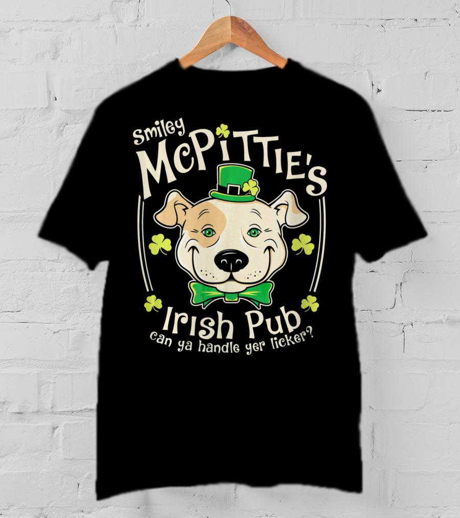 Smiley McPittie's Irish Pub Can Ya Handle Yer Licker? T-Shirt