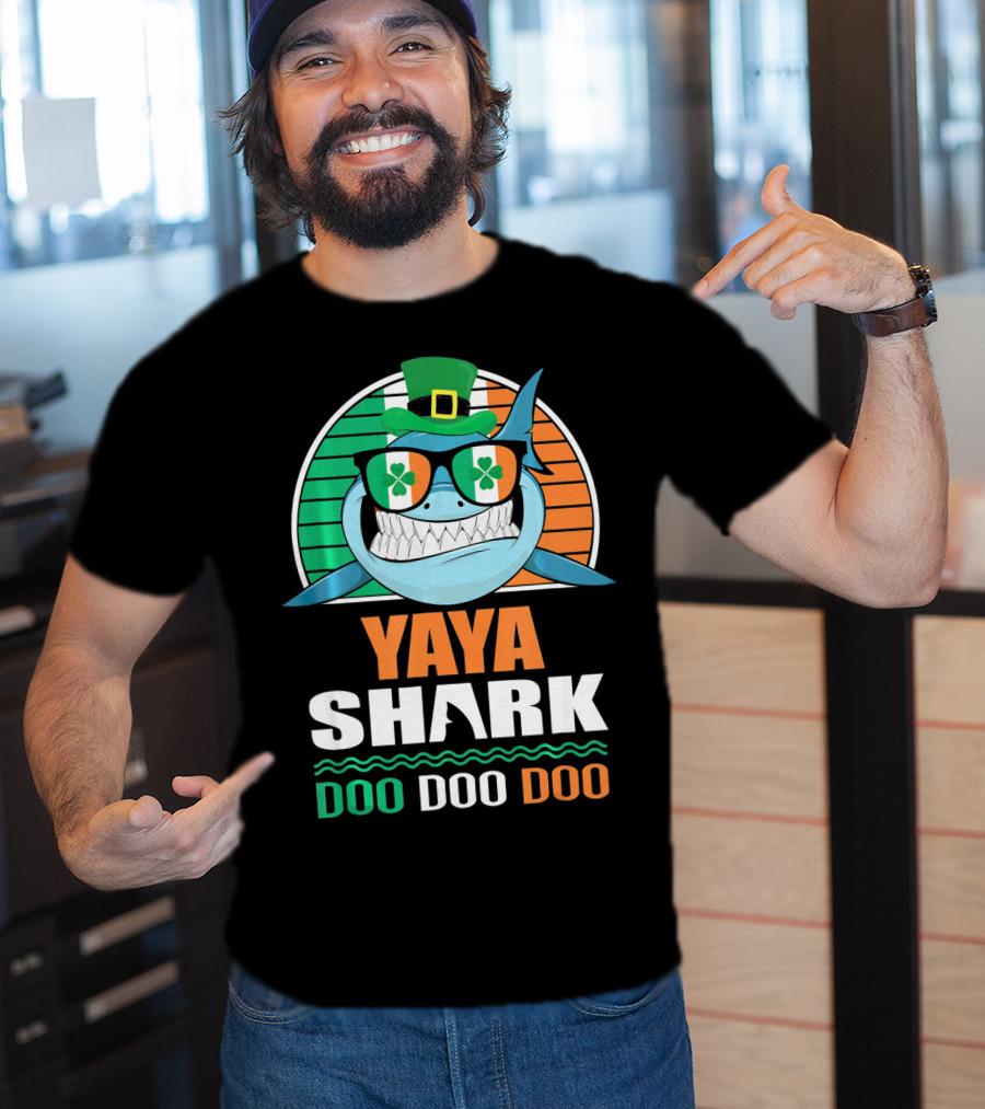 Yaya Shark St. Patrick Day Doo Doo Doo T-Shirt
