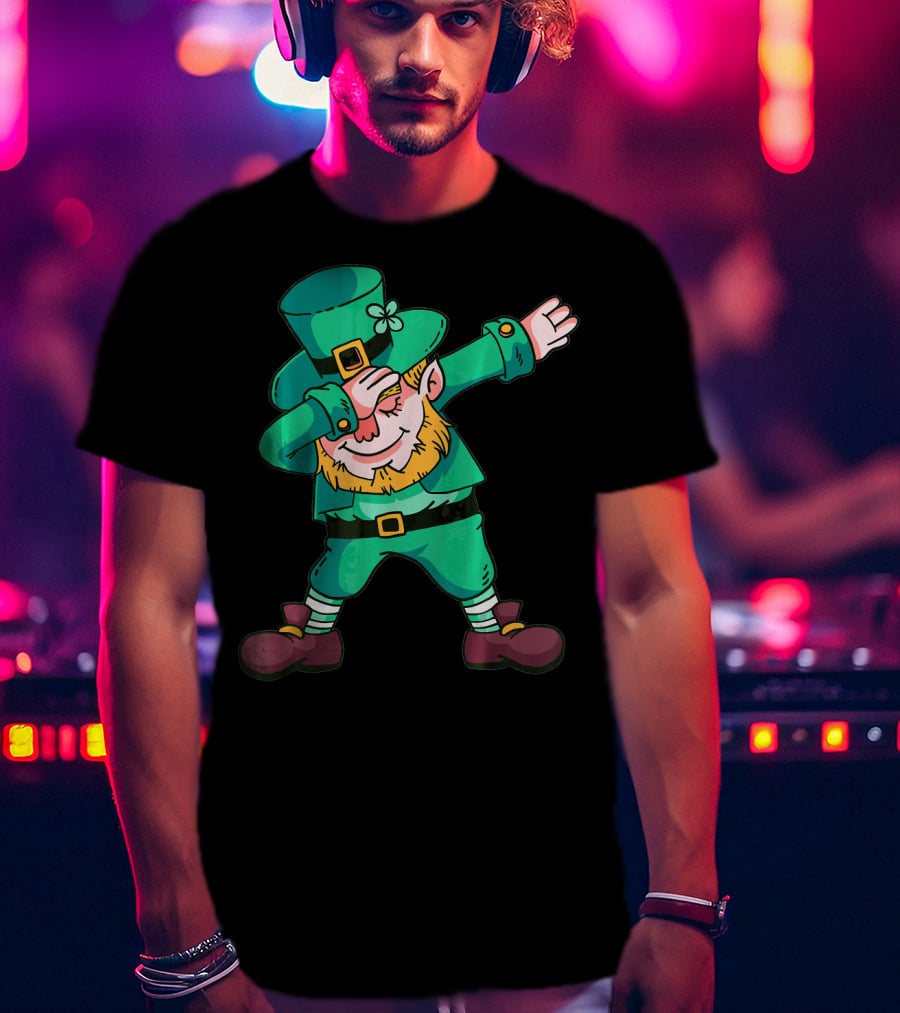 St Patricks Day Leprechaun Dab Dance T-Shirt