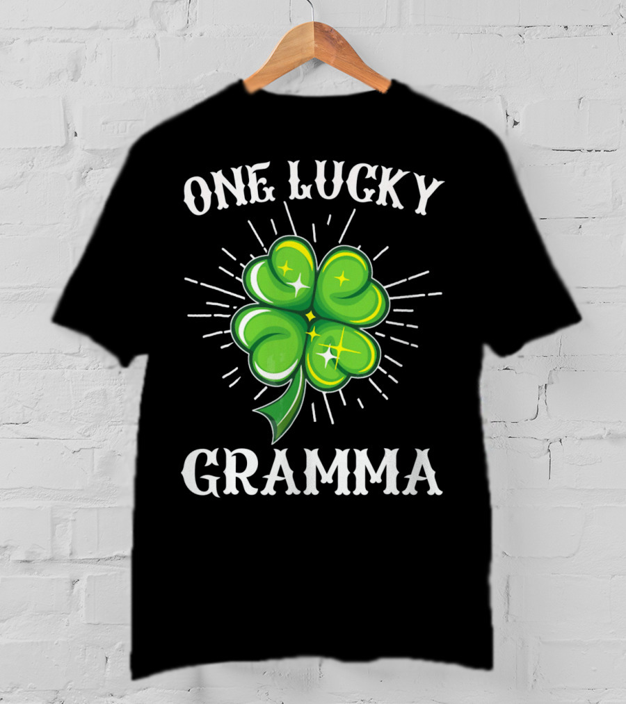 One Lucky Gramma Shamrock St. Patrick's T-Shirt