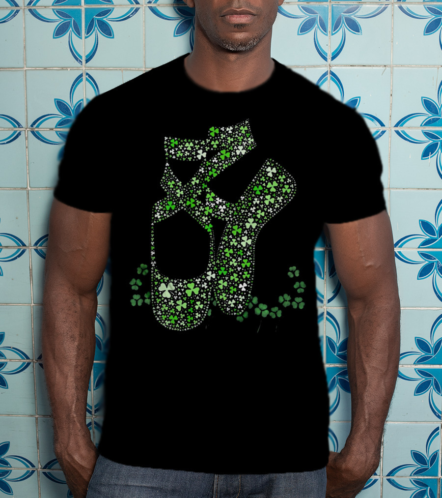 Irish Shamrock Ballet Shoes Ireland Clover T-Shirt