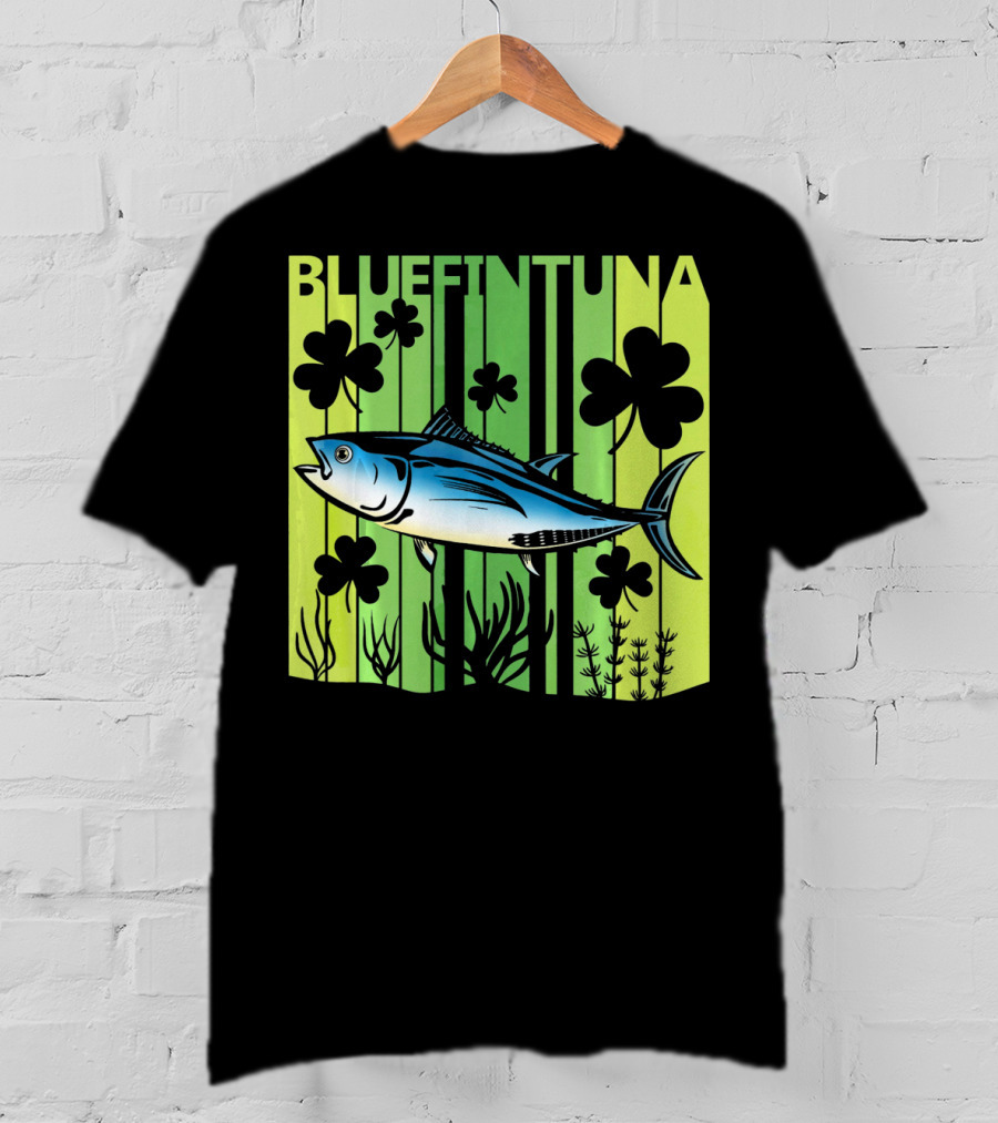 Bluefin Tuna Clover Luck T-Shirt