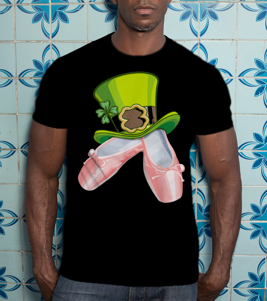 Leprechaun Ballet Shoes And Green Hat T-Shirt