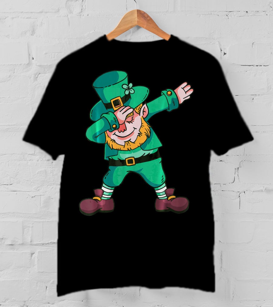 Dabbing Leprechaun St. Patricks Day Irish T-Shirt